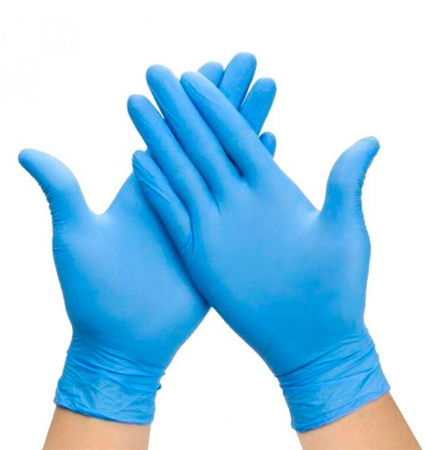 Luva de nitrilo azul sem pó Luva de nitrilo azul sem pó - Equipamento de Proteção individual - Luvas de nitrilo sem pó