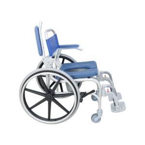 Cadeira de banho sanitária 2 rodas grandes+2 rodas pequenas - Higiene e banho - Ortopedia e Mobiliário