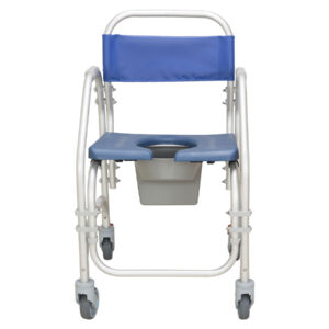 Cadeira de banho sanitária 4 rodas pequenas - Higiene e banho - Ortopedia e Mobiliário