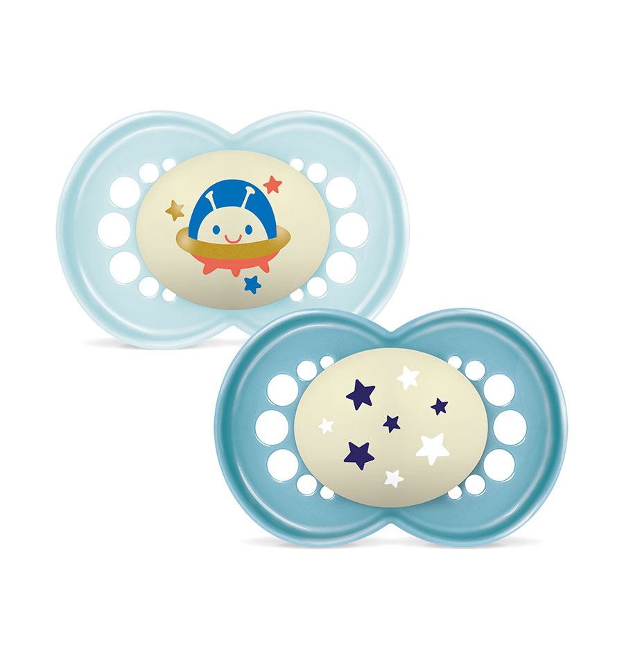 CHUPETA ORIGINAL NIGHT 16+ SILIC. BRILH. (2UN) - Puericultura - Saúde e cuidados Pessoais