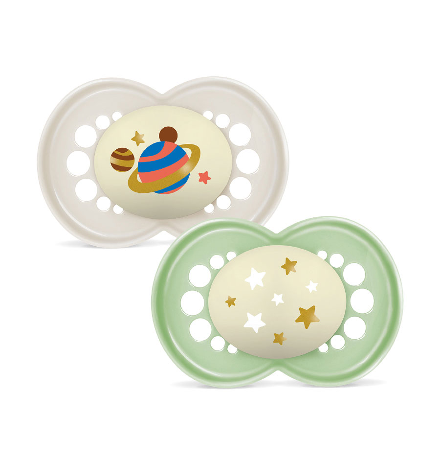 CHUPETA ORIGINAL NIGHT 16+ SILIC. BRILH. (2UN) - Puericultura - Saúde e cuidados Pessoais