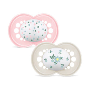MAM CHUPETA ORIGINAL 6+ SILICONE BRILHANTE (2 UNID) - ROSA S164 - Puericultura - Saúde e cuidados Pessoais