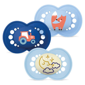 MAM CHUPETA ORIGINAL DAY & NIGHT 6+ SILIC. MATE (3UN) - Puericultura - Saúde e cuidados Pessoais