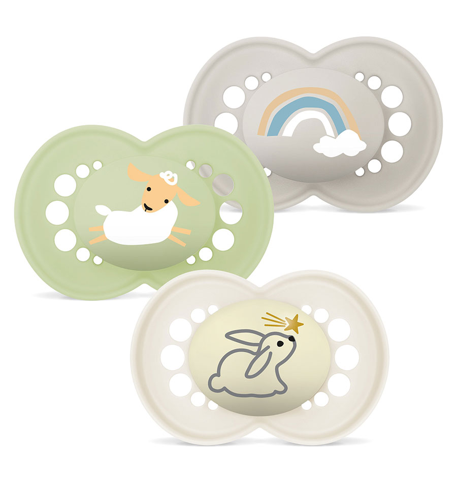 MAM CHUPETA ORIGINAL DAY & NIGHT 6+ SILIC. MATE (3UN) - Puericultura - Saúde e cuidados Pessoais