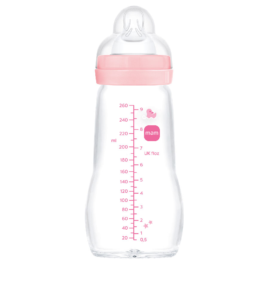 MAM BIBERAO DE CRISTAL FEEL GOOD 260 ML MATE - Puericultura - Saúde e cuidados Pessoais