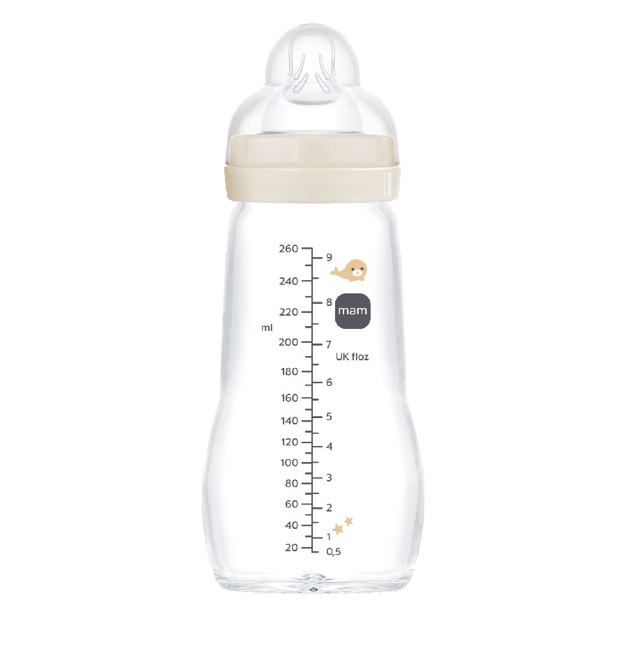 MAM BIBERAO DE CRISTAL FEEL GOOD 260 ML MATE - Puericultura - Saúde e cuidados Pessoais