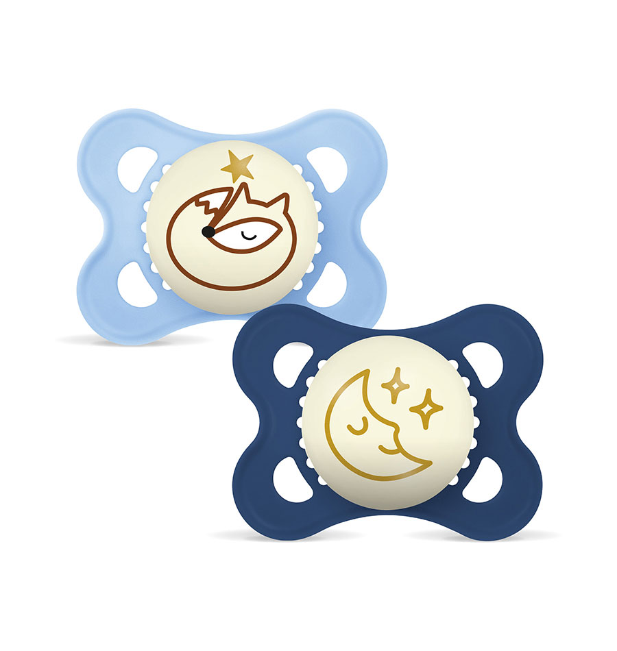 MAM CHUPETA ORIGINAL NIGHT 2-6 SILICONE MATE (2 UNID) - Puericultura - Saúde e cuidados Pessoais