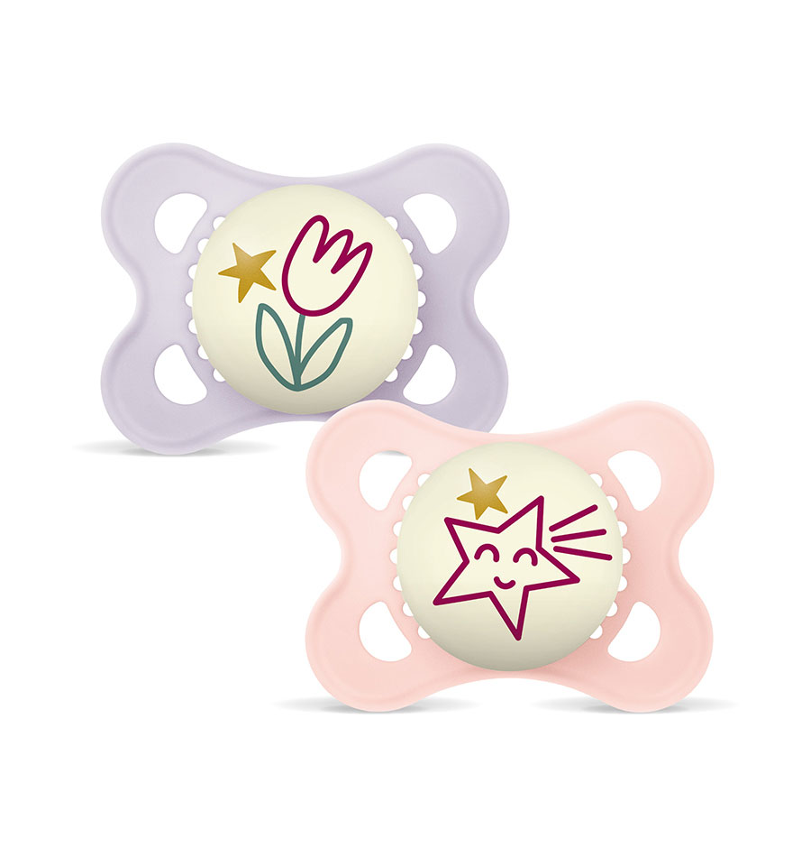 MAM CHUPETA ORIGINAL NIGHT 2-6 SILICONE MATE (2 UNID) - Puericultura - Saúde e cuidados Pessoais