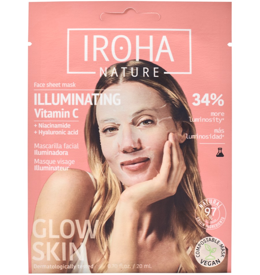 IROHA MASCARA FACIAL ILUMINADORA - FACIAL - MÁSCARA FACIAL